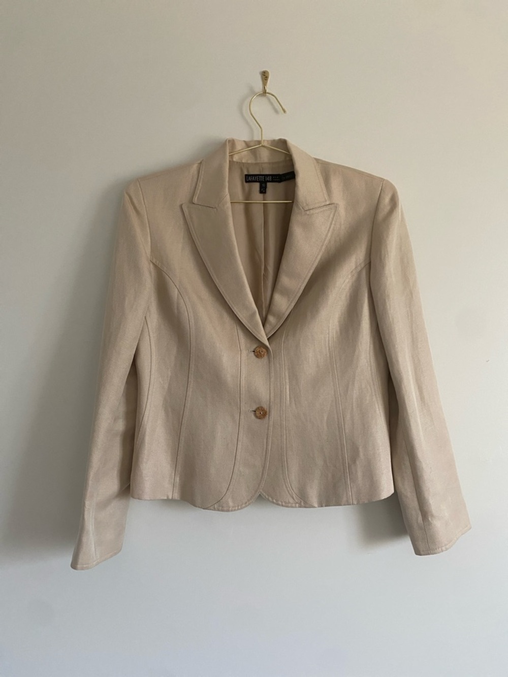 Lafayette 148 New York | Linen Silk Blazer | Size 10 - Picture 2 of 9